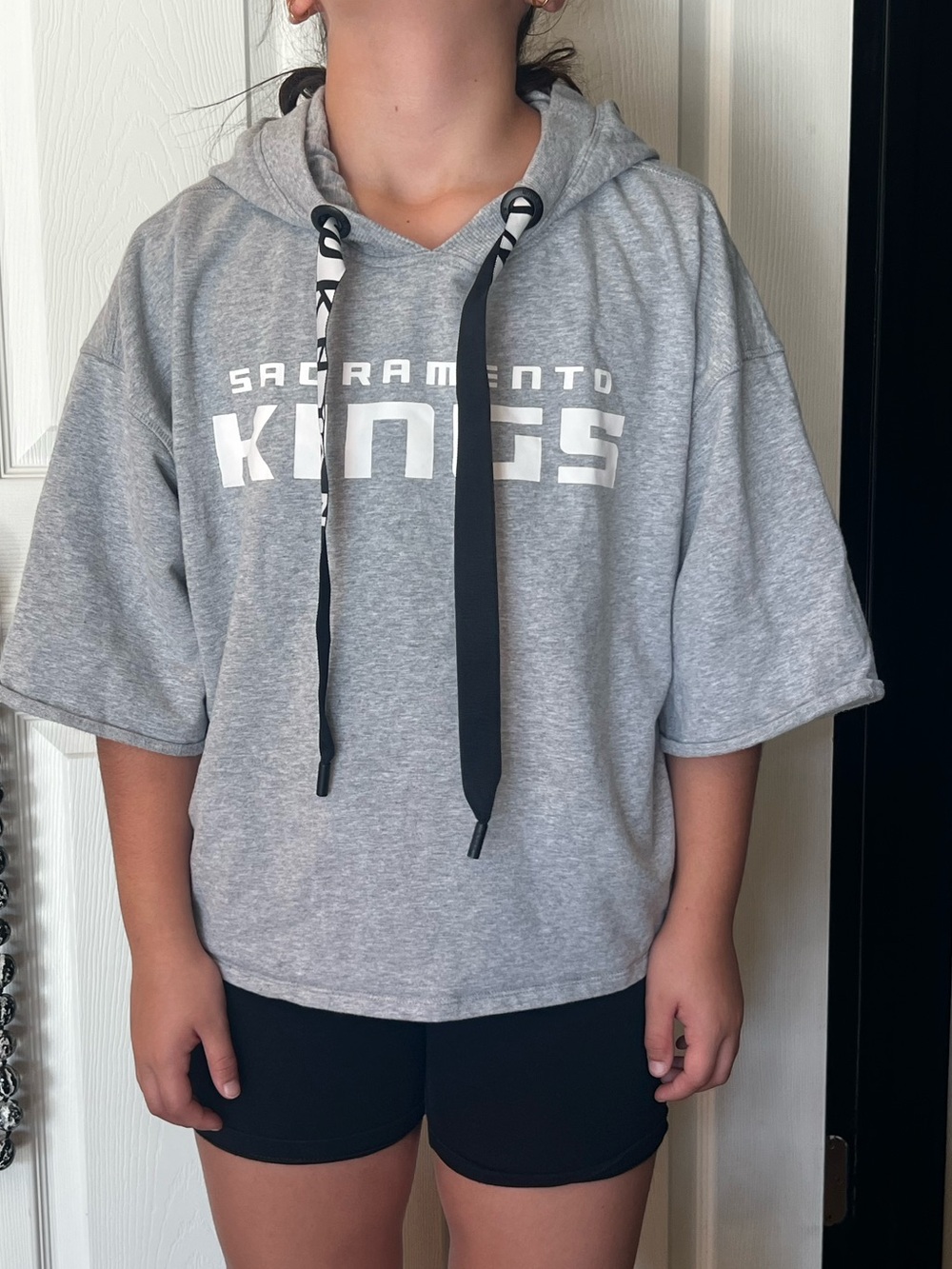 Sacramento Kings short sleeve sweater- cropped
